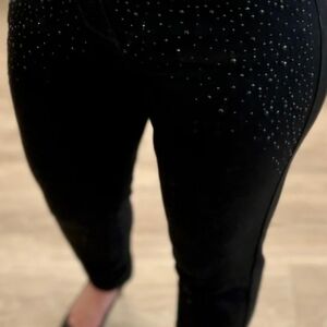 Black Studded Pants